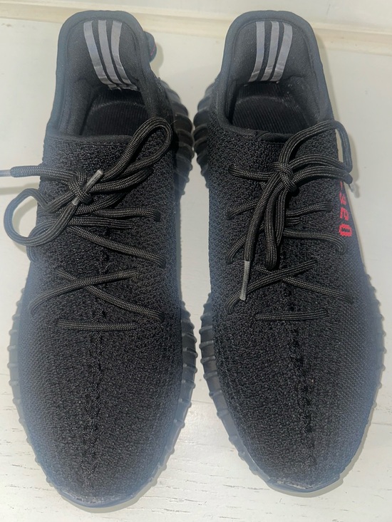 Yeezy Other - Yeezy Boost 350 V2 Black Red Men’s Size 9
Knit Sneakers Athletic Shoes
